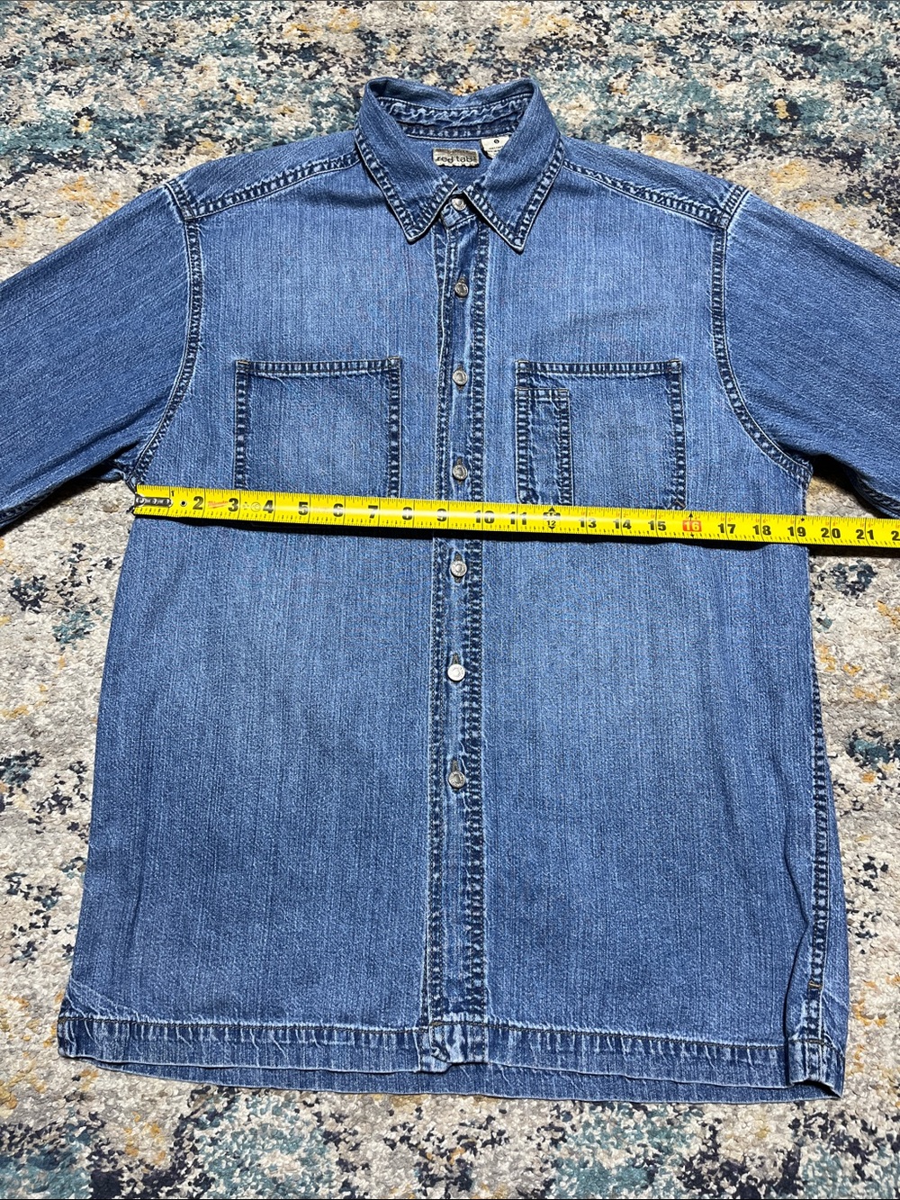Levi's Red Tab Denim Button-Down Shirt Size S - Picture 4 of 15